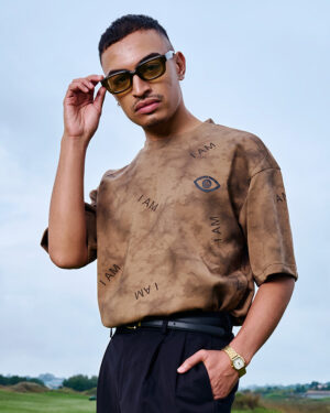 I AM Designer Shirt Brown