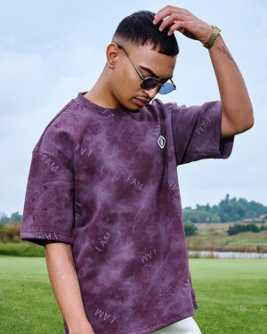 I AM Designer Shirt Purple
