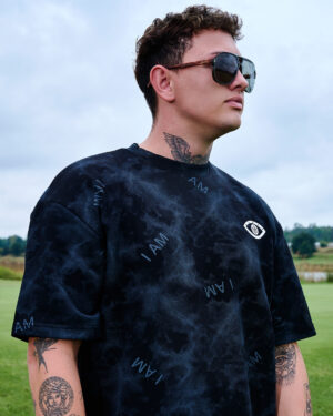 I AM Designer Shirt Dark Blue